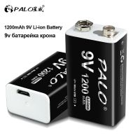 xphb22 PLAO 1200mAh 9V Li-ion Rechargeable Battery Micro USB Batteries 6F22 9V Lithium 9v батарейка крона 9v батарейка for Microphone