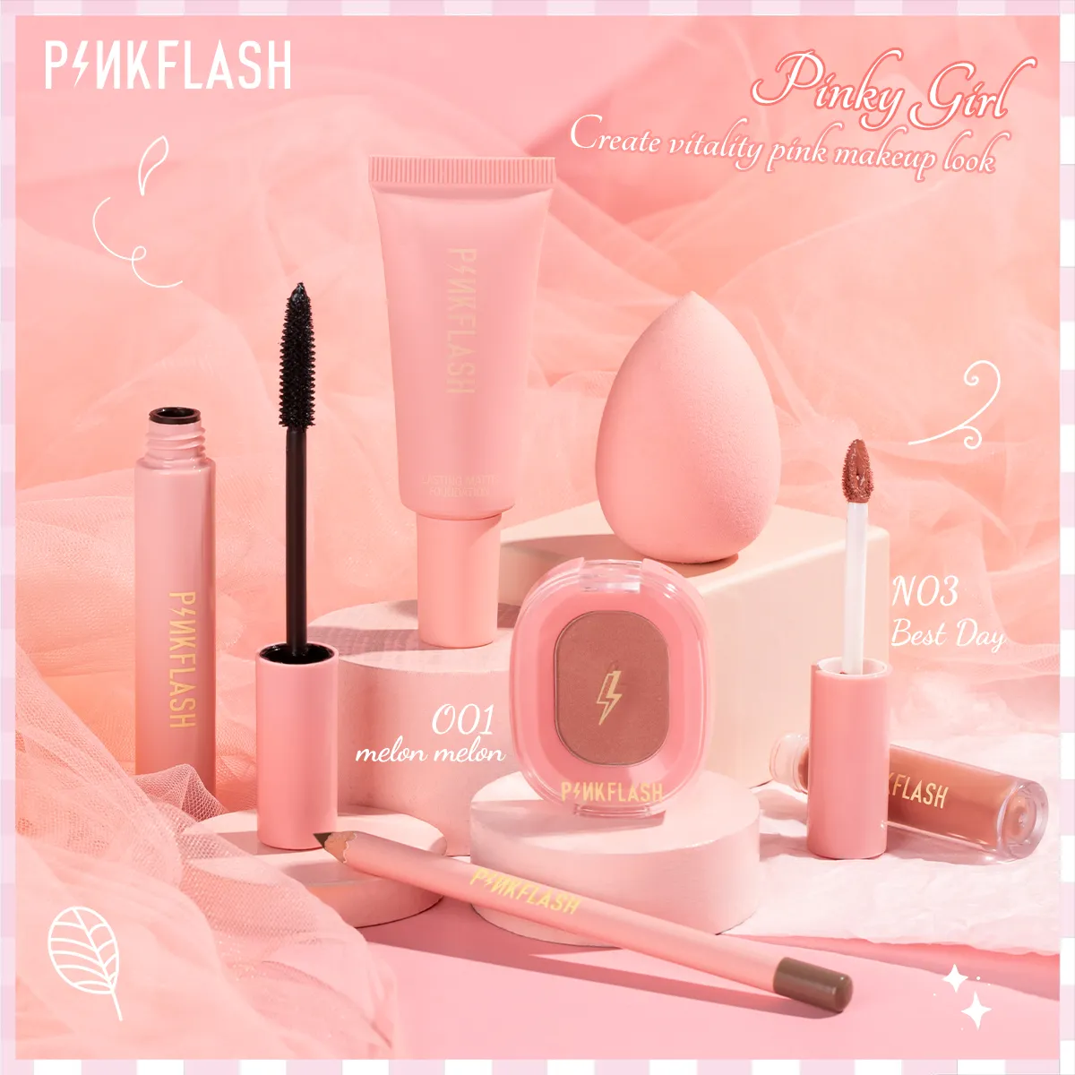 Pinkflash Makeup Sets Bundle - 7Pcs