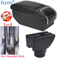 ที่เท้าแขนรถกล่องสำหรับ Hyundai Getz กลางเก็บเนื้อหาที่มีที่เขี่ย USB ชาร์จอุปกรณ์ตกแต่งรถ