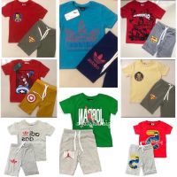 COD dsgrtytrytry Premium Kids Cotton Suits and Set for Boy Baju Playset Budak Kanak Kanak Lelaki 123456y Tahun