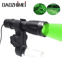 1000LM LED Flashlight Zoom Stretch Hunting Light IR /White/ Green Red/ Spotlight Remote Pressure Switch Gun Mount