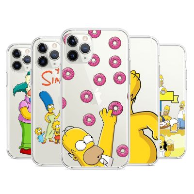 (new style phone case)【ร้อน】ตลก Simpsons ซิลิโคนปกคลุมสำหรับ IP Hone 13 12มินิ11 Pro XS MAX XR X 8 7 6 6วินาที5บวก SE กรณีโทรศัพท์