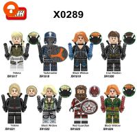 Yelena Minifigures แม่ม่ายดำตุ๊กตาเห็ดบล็อกตัวต่อเด็กของเล่นเลโก้ XH0289