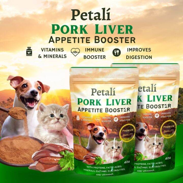 Petali Premium Pork Liver Powder Dog Food Toppers for Picky Eaters with