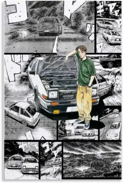 Initial D in 2023  Anime wall art, Initial d, Anime character design