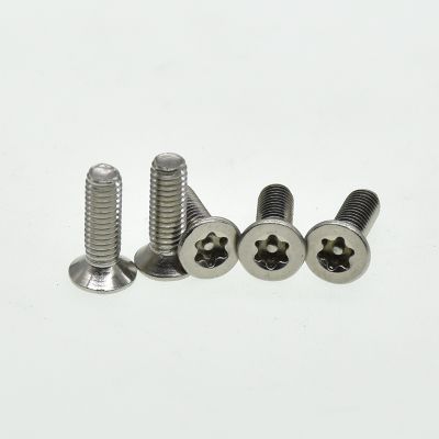 M3 M4 M5 M6 304 stainless steel Six Lobe Torx Flat Countersunk Head with Pin Tamper Proof Anti Theft Security Screw Bolt