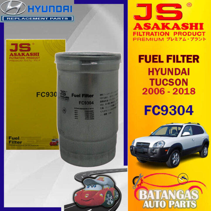 Fuel Filter Hyundai Tucson 2006 2018 JS Asakashi FC9304 Lazada PH