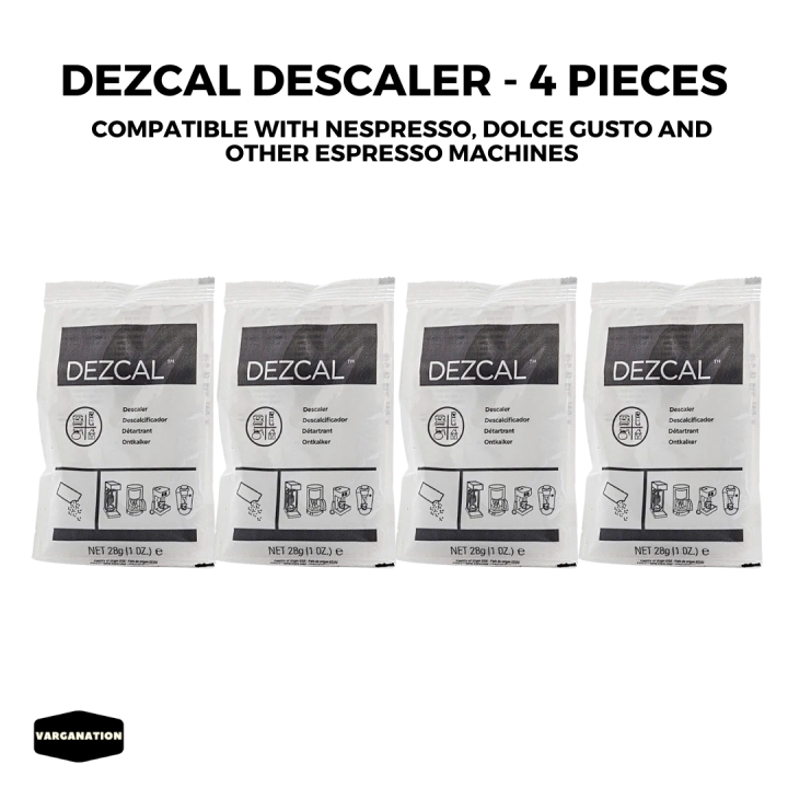 DEZCAL URNEX Descaler powder for Coffee Machine 4x Cleans Nespresso