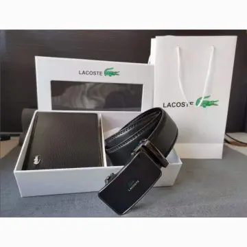 Lacoste belt 2024 gift set