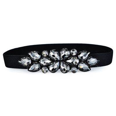 [COD] New Rhinestone Inlaid Elastic Womens Waist piece on behalf of the long-term stock Gram custom-made lengthened