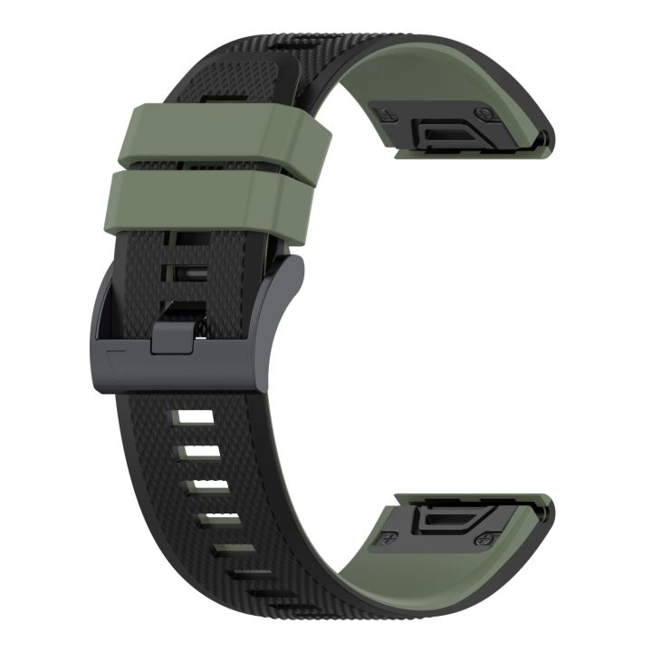 สำหรับ-garmin-fenix-7วงสองนาฬิกาซิลิโคนสี-สีขาวสีดำ-ขายเอง