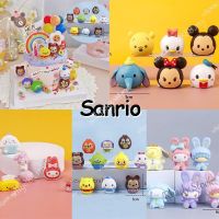 【Ready Stock】 ❆☄✗ C30 6 Pieces/set Sanrio My Melody Kuromi Mickey Mouse Kirby LinaBell Cinnamoroll Jenga Model Children Princess Room Decoration Cake Mini Toys