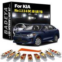 BADEYA สำหรับ KIA Rio 1 2 3 4 DC JB UB 2001-2016 2017 2018 2019 2020ชุดไฟ LED แผนที่ภายในป้ายทะเบียนรถ Canbus