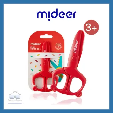 Mideer Kids Toddler Handmade Plastic Scissors Safety Mini Paper