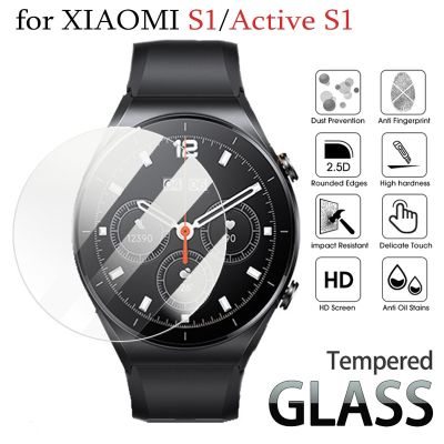 Tempered Glass Protective Film for Xiaomi S1 Active S1 SmartWatch Screen Protector Anti-scratch Film for Xiaomi Watch S1 Tapestries Hangings