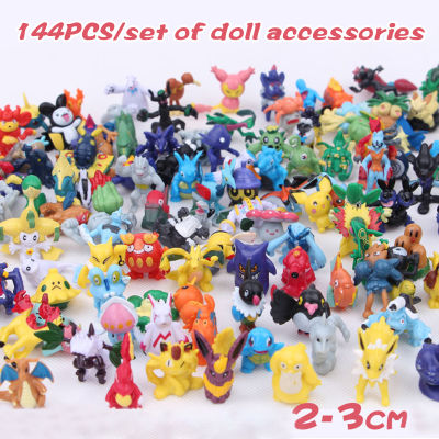 144 Pcs/Set Pokemon Monsters Pikachu Mini Pokemon Micro Landscape Decoration ToyMini Pokemon DollKids144 Pcs/Set , Micro Landscape Decoration ,Monsters ,Pikachu