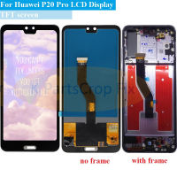 TFT 6.1 "LCD สำหรับเหมาะสำหรับเหมาะสำหรับ P20 Pro LCD พร้อมกรอบจอแสดงผล Touch Digitizer Assembly P20 Pro CLT-AL01 -L29 Lcd P20 Plus จอแสดงผล