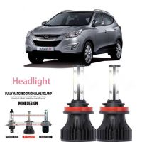 หลอดไฟหน้ารถยนต์ LED LAI 40w 6000k สีขาว สําหรับ Hyundai ix35 (LM EL ELH) 2010-2013 2PCS