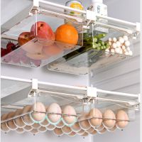 【CC】 2021 Plastic Fridge Organizer Under Shelf Drawer Rack Holder Refrigerator Fruit Food Storage