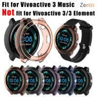 Zenia TPU เป็นมิตรกับผิวหนังเปลี่ยนฝาครอบเคสป้องกันสำหรับ Garmin Vivoactive 3 Music นาฬิกาสปอร์ตอัจฉริยะอุปกรณ์เสริม