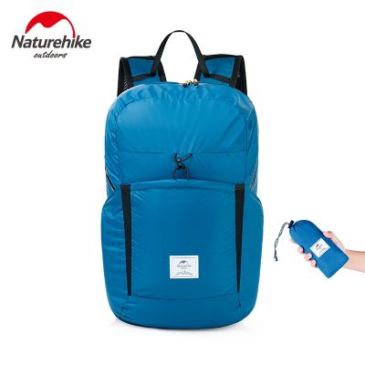 Naturehike กระเป๋าเป้สะพายหลังน้ำหนักเบามากกระเป๋า22L กันน้ำสำหรับผู้หญิงกระเป๋าเป้สะพายหลังสำหรับปีนเขาทำกิจกรรมนอกบ้านพับเก็บได้สำหรับกระเป๋าเป้ตั้งแคมป์เดินทาง