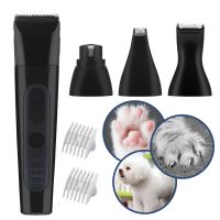 ▪ Dog Cat Hair Trimmer Paw Nail Grinder Pets Clippers Foot Nail Cutter Low Noise Dog Pet Grooming Machine USB Pet Supplies