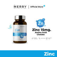 The Merry Zinc 15 mg.(Zinc Amino Acis Chelte 15 mg.) 1 กระปุก x 30 Capsule [30 Capsule]