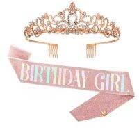 [COD] ใหม่วันเกิดปาร์ตี้มงกุฎสายคล้องไหล่ Queen Ribbon Set Girl Queen Party Hair Accessories เครื่องประดับศีรษะพร้อมส่ง
