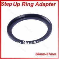 1Pc Metal 58mm-67mm 58-67 mm 58 to 67 Step Up Filter Ring Adapter Black Bar  Wine Tools