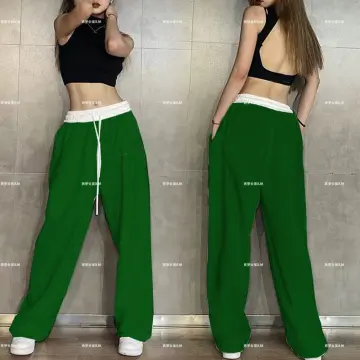 Hip hop Dance pants for girls women korea style high waist casual