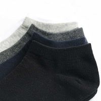 Mens Solid Colour Soft Summer Men Casual Style Sport Cotton Low Cut Boat Ankle Socks