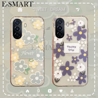 เคสมือถือสำหรับ Huawei Nova Y71ฝาหลังกรอบดอกไม้พร้อมซิลิโคนนิ่มสำหรับแฟชั่นและป้องกันการตกสำหรับ Huawei Nova Y71 Y70 โทรศัพท์