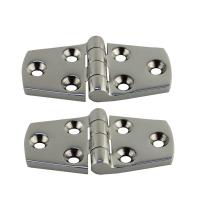 ▥☃ 2PCS Stainless Steel 316 Cast Door Strap Hinge With 6 Holes 76mm 102mm Mirror Polishing Marine Hinges Boat Hardware