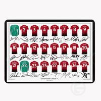 Manchesterr United Fc Mufc ลายเซ็นและเสื้อยืด History ป้ายดีบุกโปสเตอร์หน้าแรกผับและบาร์โปสเตอร์โปสเตอร์ศิลปะกาแฟสวน Man Cave Club ป้ายดีบุก