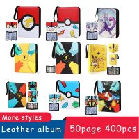 【LZ】 400Pcs Pokemon Cards Album Pikachu Card Holder 50 Pages Leather Anime Game Cards Box Book Card Collector Album Holder Kids Gift