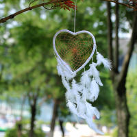 【cw】MS6928 New Pure White Peach Heart Dreamcatcher Car pendant Wedding Celetion Decoration Home Decoration Valentines Day Gift ！