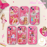 MissConnie เคสลายการ์ตูนบาร์บี้หัวใจแห่งความรักที่น่ารักดาวสำหรับ Realme C53 C30 C35 5 5i 6i 5วินาที7i 9i C15 C25 C55 C31 C21Y C20A C12 C33 C11 C21 C25Y C25s ฝาครอบขอบโค้งมน