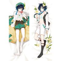 เคสหมอนกอดลาย Venti Dakimakura ขนาด180CmGame Genshin Impact ปลอกหมอนคอสเพลย์ลายการ์ตูนเครื่องนอนสำหรับบ้านเรือนปลอกหมอนสีพีช