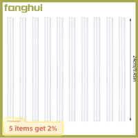 Fanghui หลอดแท่นรองเค้กพลาสติกหมุดไม้เค้กสีขาว24ซม. 30ซม. ใช้ซ้ำได้10ชิ้น