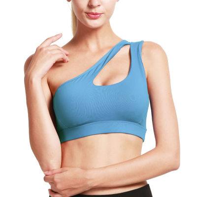 Sports Bra Woman Bralette One Shoulder Top Sexy Women Yoga Gym Sports Vest Push Up Bra Womens Underwear Brassiere Sport Bras