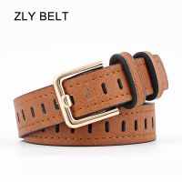 【cw】 D amp;T 2021Belt MenUnisexLeather Material Alloy Metal Pin Buckle Frosted Texture CasualCool Belt ！