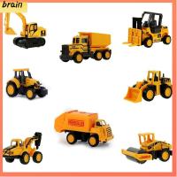 BRAIN รถของเล่น เด็กผู้ชาย คลาสสิค ล้อแม็ก Dump-car ของเล่นก่อสร้าง วิศวกรรม โมเดลรถบรรทุก Diecast