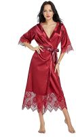 Soft Night New Silk Kimono Robe Bathrobe Women Silk Bridesmaid Robes y red Robes Satin Robe Ladies Dressing Gowns 2020