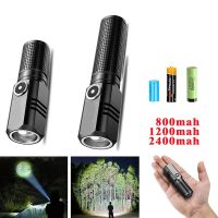 Powerful Mini Portable Alloy Variable-focus LED Flashlight Uses 18650 Battery USB Rechargeable Waterproof Outdoor Camping Torch Rechargeable  Flashlig