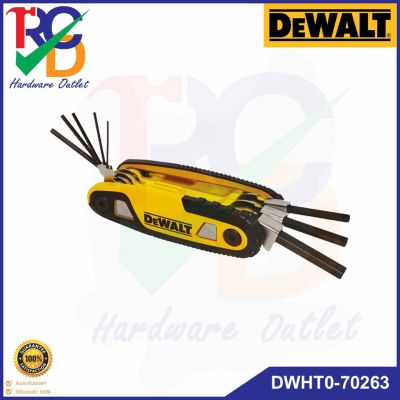 ประแจหกเหลี่ยมชุดพกพา Dewalt รุ่น DWHT0-70263