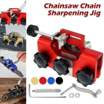 Chainsaw Chain Sharpening Jig Chainsaw Sharpener Kit Stainless Steel Portable Fast Chainsaw Sharpener Tool Durable Manual Chain