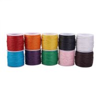 【CC】 1mm Waxed Thread Cotton Cord Necklaces Earrings String Jewelry Findings for Multicolor about 100yard