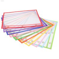 ✖ 10 Pcs Clear Dry Erase Files Plastic Pocket Folders Bags Storage Office Pockets Erasable Pvc Supplies Dry-erase Sheets Sleeves