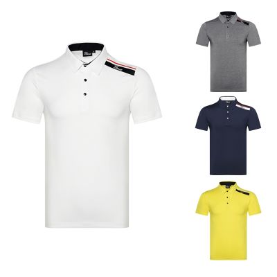 Ave☌Titleist เสื้อโปโลสำหรับกีฬากลางแจ้งแห้งเร็ว,เสื้อโค้ทเสื้อยืดกางเกงเล่นกอล์ฟแขนสั้นระบายอากาศได้ดี