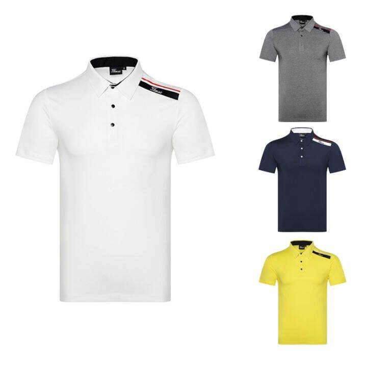 ave-titleist-เสื้อโปโลสำหรับกีฬากลางแจ้งแห้งเร็ว-เสื้อโค้ทเสื้อยืดกางเกงเล่นกอล์ฟแขนสั้นระบายอากาศได้ดี